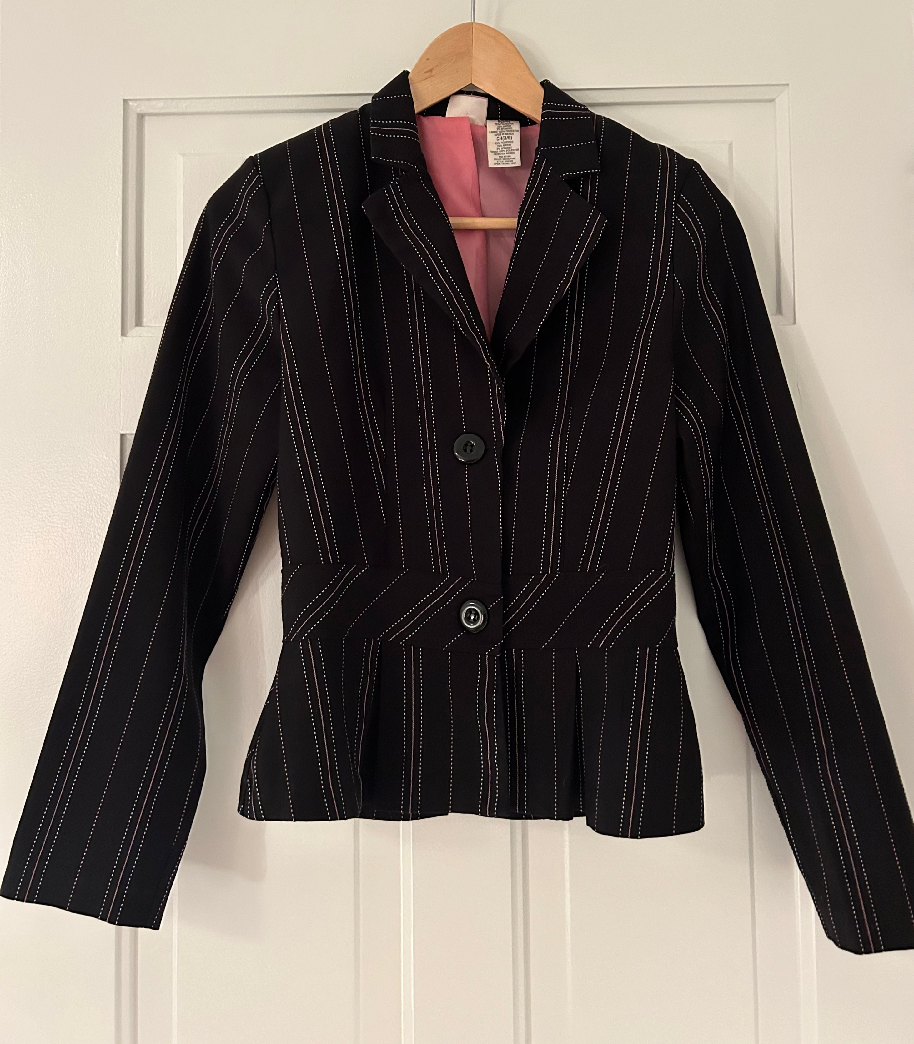 Pink and Black Suit Set